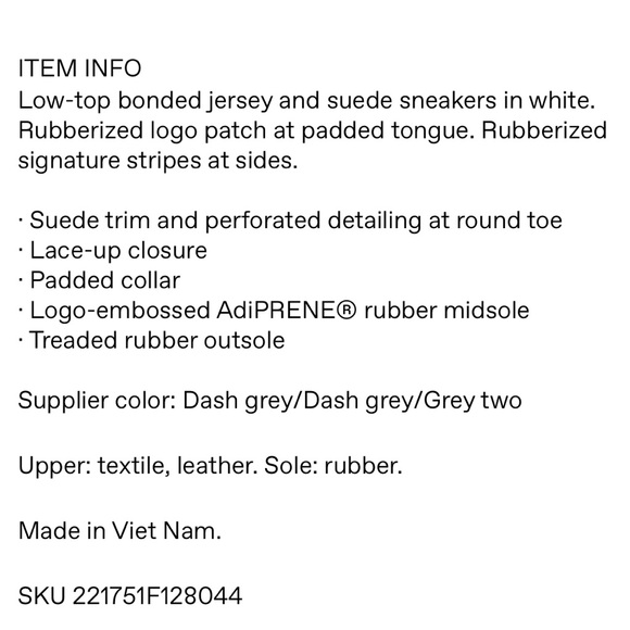 Adidas Originals Gray Ozelia Sneakers - Picture 9 of 10